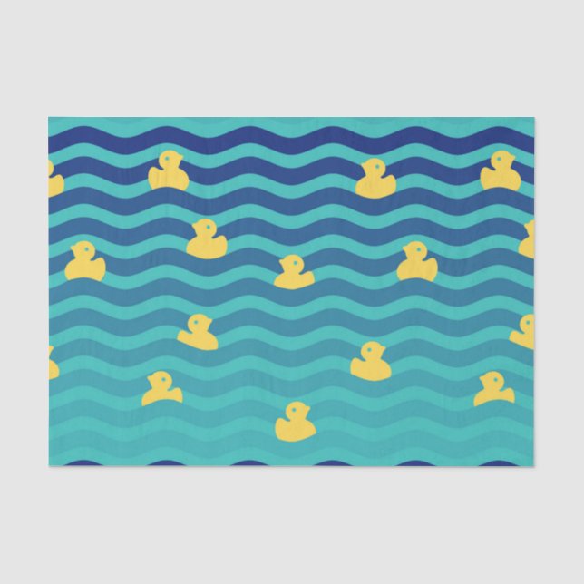 Little Floating Yellow Ducks Seidenpapier (Vorderseite)