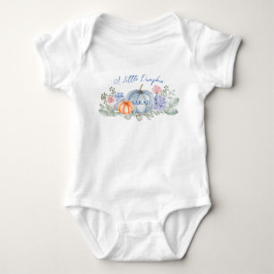 Little Floral Pumpkin Halloween Fall Baby Dusche Strampler
