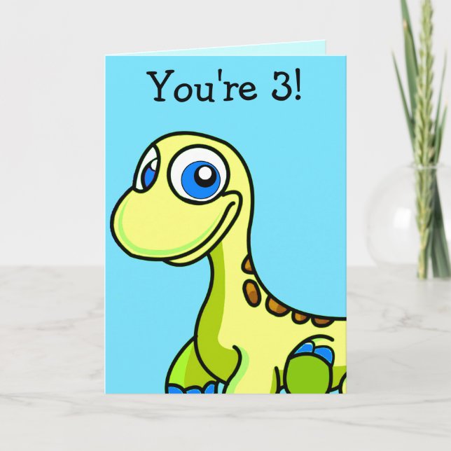Little Foot Dinosaur Geburtstags Grußkarte Karte (Vorderseite)