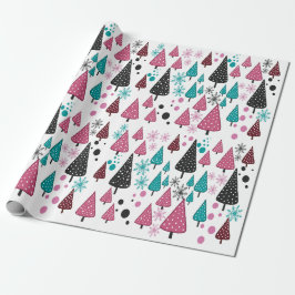 Little Forest Pink-Aquamarines Packpapier