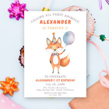 Little Fox Birthday Party