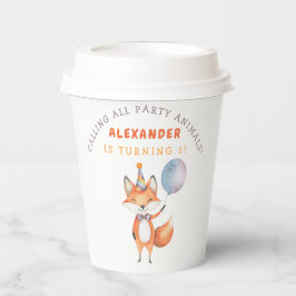 Little Fox Birthday Party Pappbecher