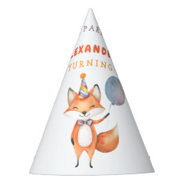 Little Fox Birthday Party Partyhütchen