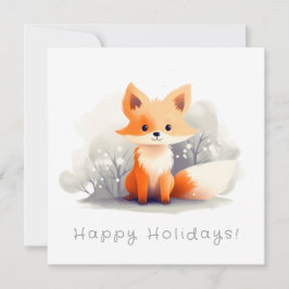 Little fox in winter einladung