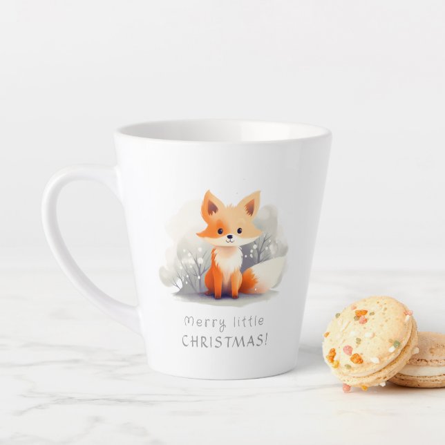Little fox in winter milchtasse (Beispiel)