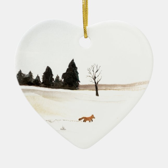 Little Fox Keramikornament (Vorne)