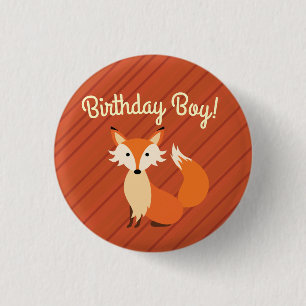 Little Fox Niedlich Colorful 1. Geburtstag Party T Button