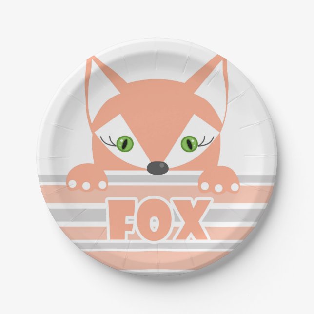 Little Fox Pappteller (Vorderseite)