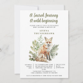 Little Fox Spirit Blessingway Babydusche Einladung