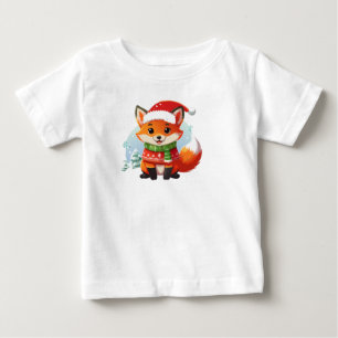 Little Fox's Christmas Eve Baby T-shirt