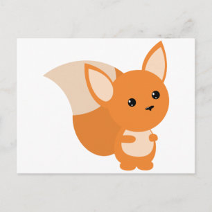 Little Foxy Poo Postkarte
