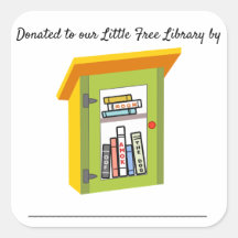 Little Free Library Book Spende Buchzeichen