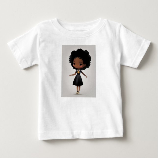 Little Fro Princess Baby T-shirt (Vorderseite)