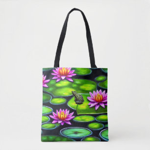 Little Frog on Lily Pad Tasche