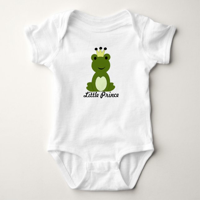 Little Frog Prince Baby Boy Strampler (Vorderseite)