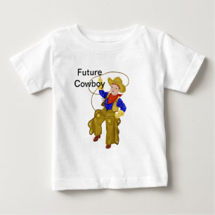 Little Future Cowboy Baby T-shirt