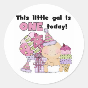 Little Gal ist ein Tshirts und Geschenke Runder Aufkleber