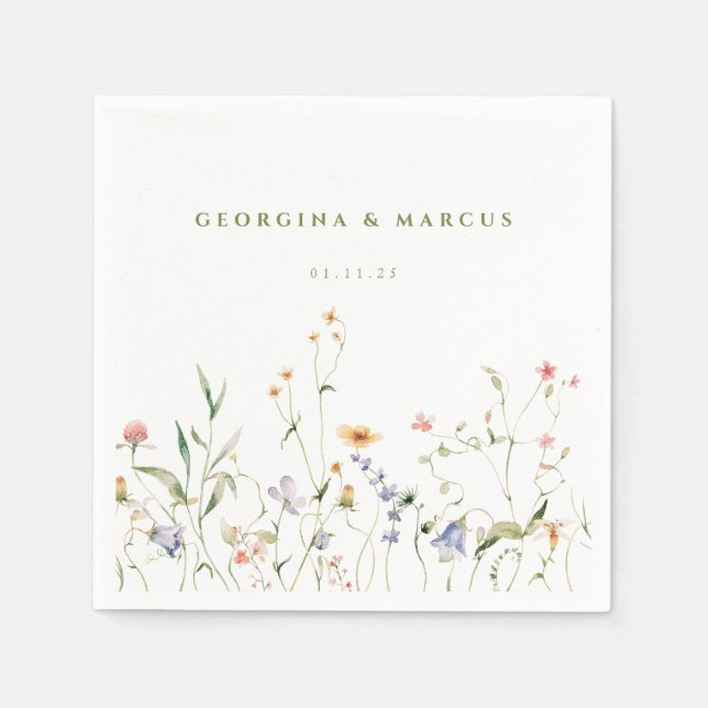 Little Garden Wedding Serviette (Vorderseite)