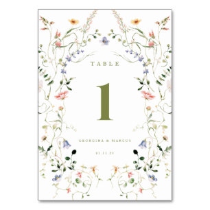 Little Garden Wedding Tischnummer
