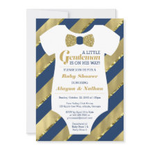 Little Gentleman Baby Shower Einladung, Imitate Go