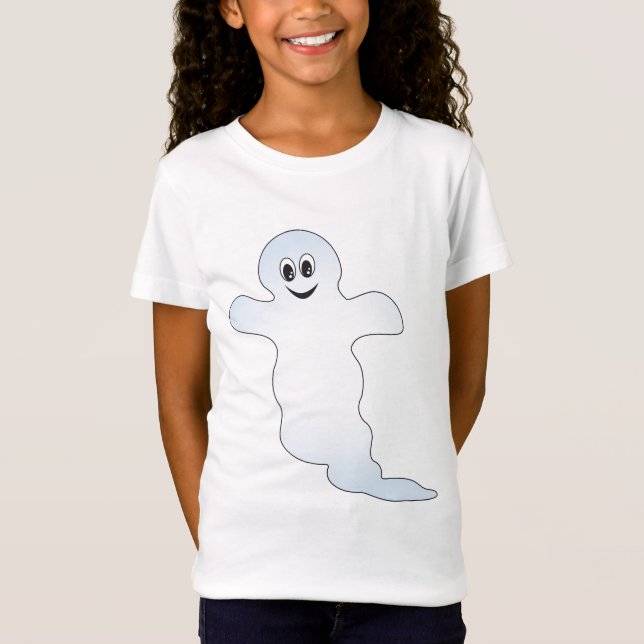Little Ghost Design T-Shirt (Vorderseite)