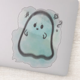 Little ghost is angry  aufkleber
