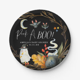 Little Ghost | Niedliche Halloween-Kinderdusche Pappteller