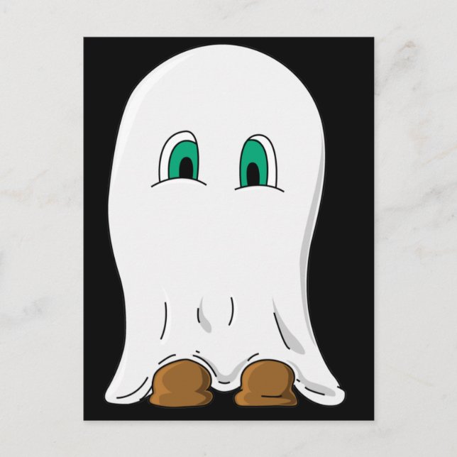 Little Ghost Postkarte (Vorderseite)