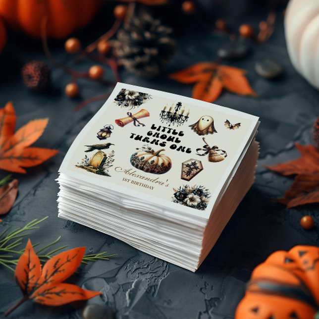 Little Ghoul Erster Geburtstag Serviette (Von Creator hochgeladen)