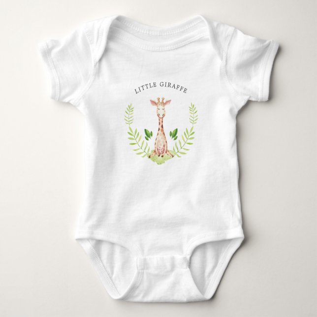 Little Giraffe Personalisiert Baby Bodysuit Strampler (Vorderseite)