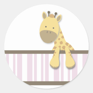 Little Giraffe {Pink} | Aufkleber