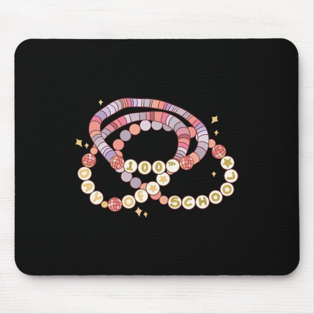 Little Girl 100 Days of School Freundschaft Br Mousepad (Vorne)