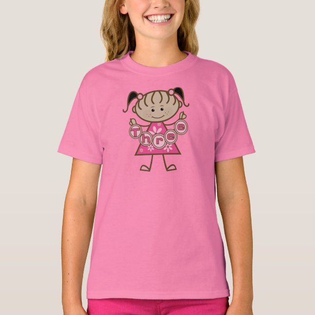 Little Girl 3. Geburtstag - Tshirts und Geschenke (Vorderseite)