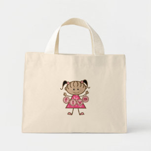 Little Girl 5th Birthday Tshirts und Geschenke Mini Stoffbeutel