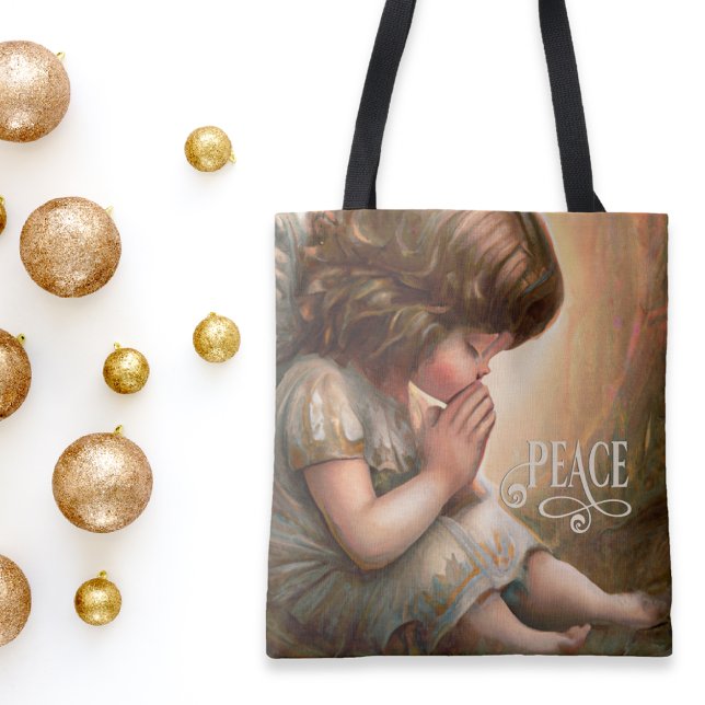 Little Girl Angel Radiant Light Halo beten Tasche (Von Creator hochgeladen)