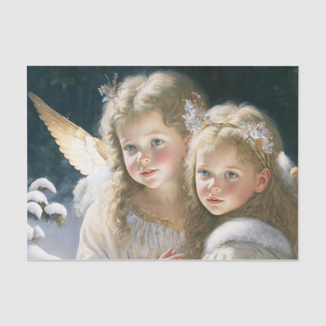 Little Girl Angels Seidenpapier (Vorderseite)