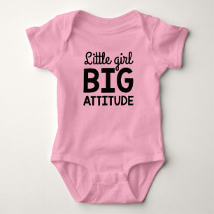 Little Girl Big Attitude Baby Strampler