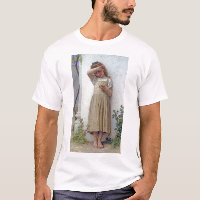 Little Girl, Bouguereau T-Shirt (Vorderseite)