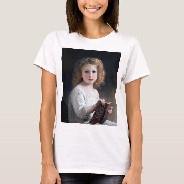 Little Girl, Bouguereau T-Shirt (Vorderseite)