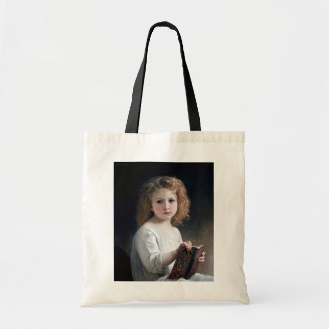 Little Girl, Bouguereau Tragetasche (Vorne)