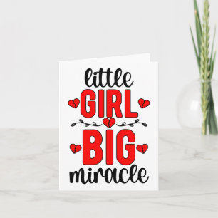 Little Girl Chd Warrior angeborene Herzerkrankung Karte