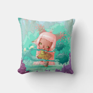 Little Girl Deer Kissen