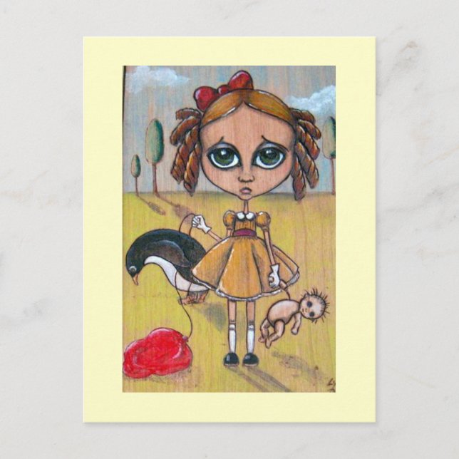 Little Girl Lost Postkarte (Vorderseite)