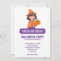 Little Girl Pumpkin Trick oder Treat Invasion