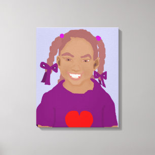 Little Girl Stretched Canvas Print Leinwanddruck