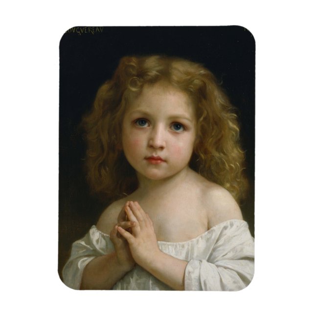 Little Girl von William-Adolphe Bouguereau Magnet (Vertikal)