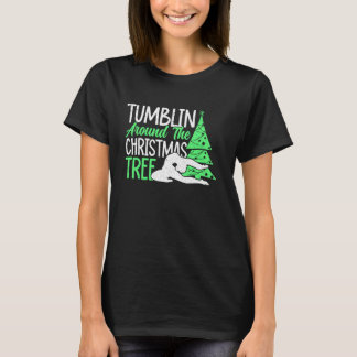 Little Girls Gymnastics Handstand Gymnast Christma T-Shirt