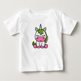 Little Girls Unicorn Pony Baby T-shirt