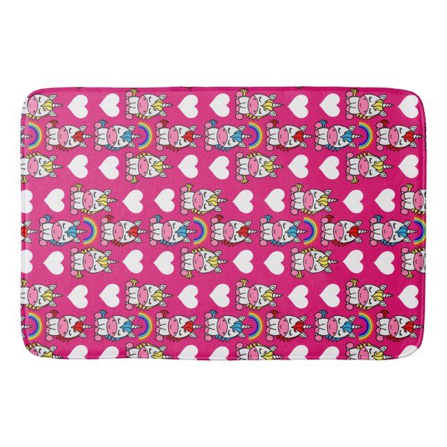 Little Girls Unicorn Pony Badematte (Vorderseite)