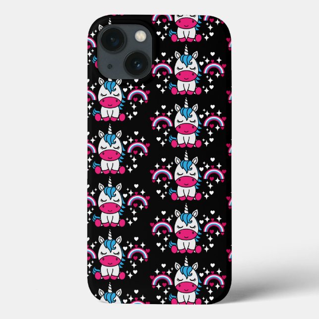 Little Girls Unicorn Pony Case-Mate iPhone Hülle (Rückseite)
